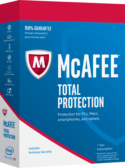 Cheap Antivirus McAfee Total Protection 12 Month (PC/Mac/Android/iOS) - InterSecure