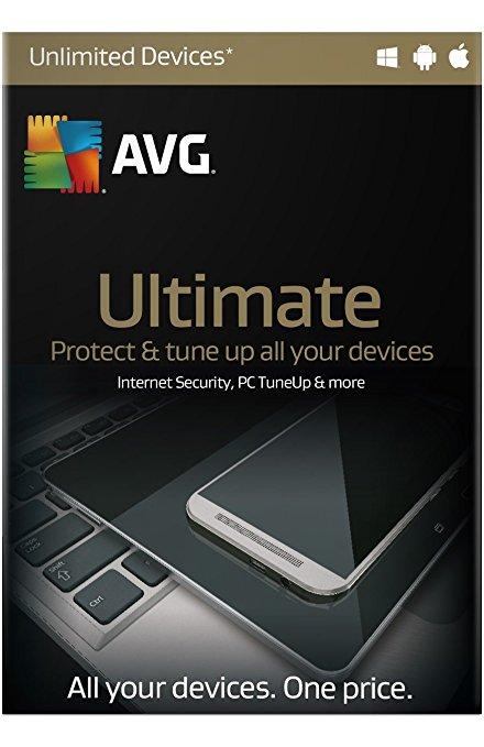 Cheap Antivirus Download AVG Ultimate Protection with PC Tuneup- Latest Edition for MAC/ Android/ PC - InterSecure