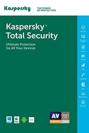 Cheap Antivirus Kaspersky Total Security Protection For 12 Month (Windows, MAC & Android) - InterSecure